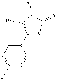 pochodne 5-fenylo-1,3-oksazol-2-(3H)-onu